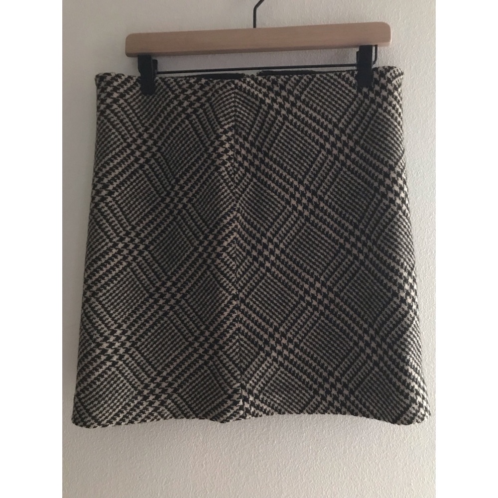 Brown/Tan Nautica Mini Skirt Size 6 Wool Blend